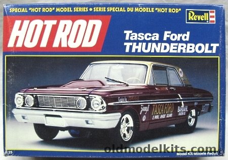 Revell 1/25 1964 Ford Fairlane Tasca Thunderbolt Dragster, 7450 plastic model kit